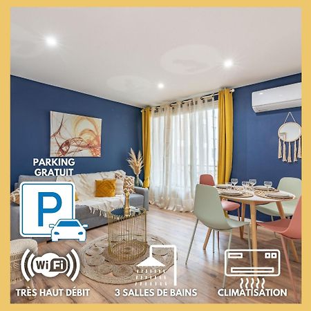 Amja Proche Clinique Saint-Roch Apt 3 Chambres 3 Salles De Bain Parking Gratuit Ideal Famille Groupe Coworking 10 Min Centre Ville 10 Min Plage 5 Min Sortie Autoroute Монпелье Экстерьер фото